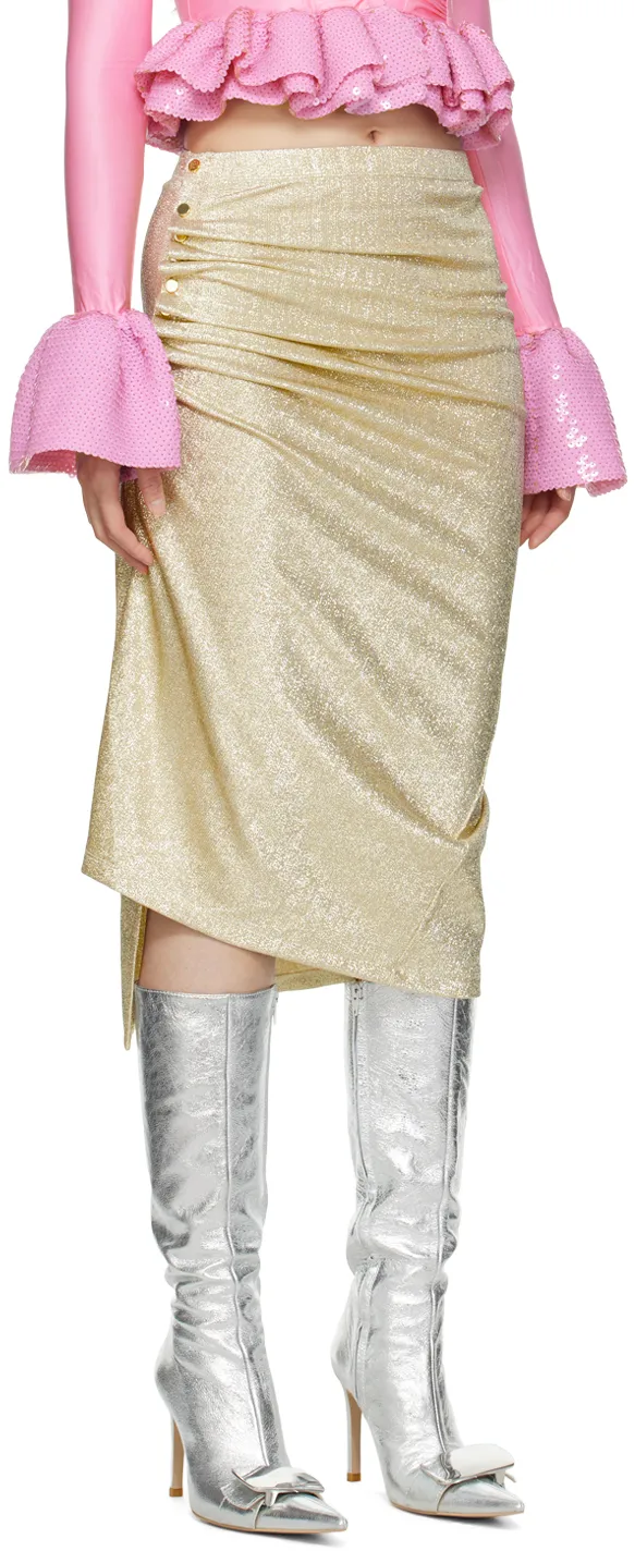 Glitter High-Waist Skirt