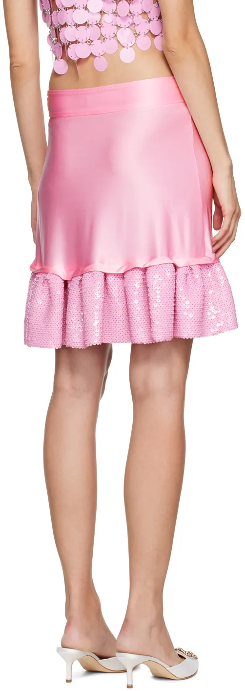 Ruffle-Trim Fitted Skirt