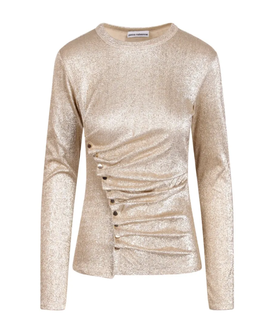 Fitted Crewneck Long-Sleeved Top