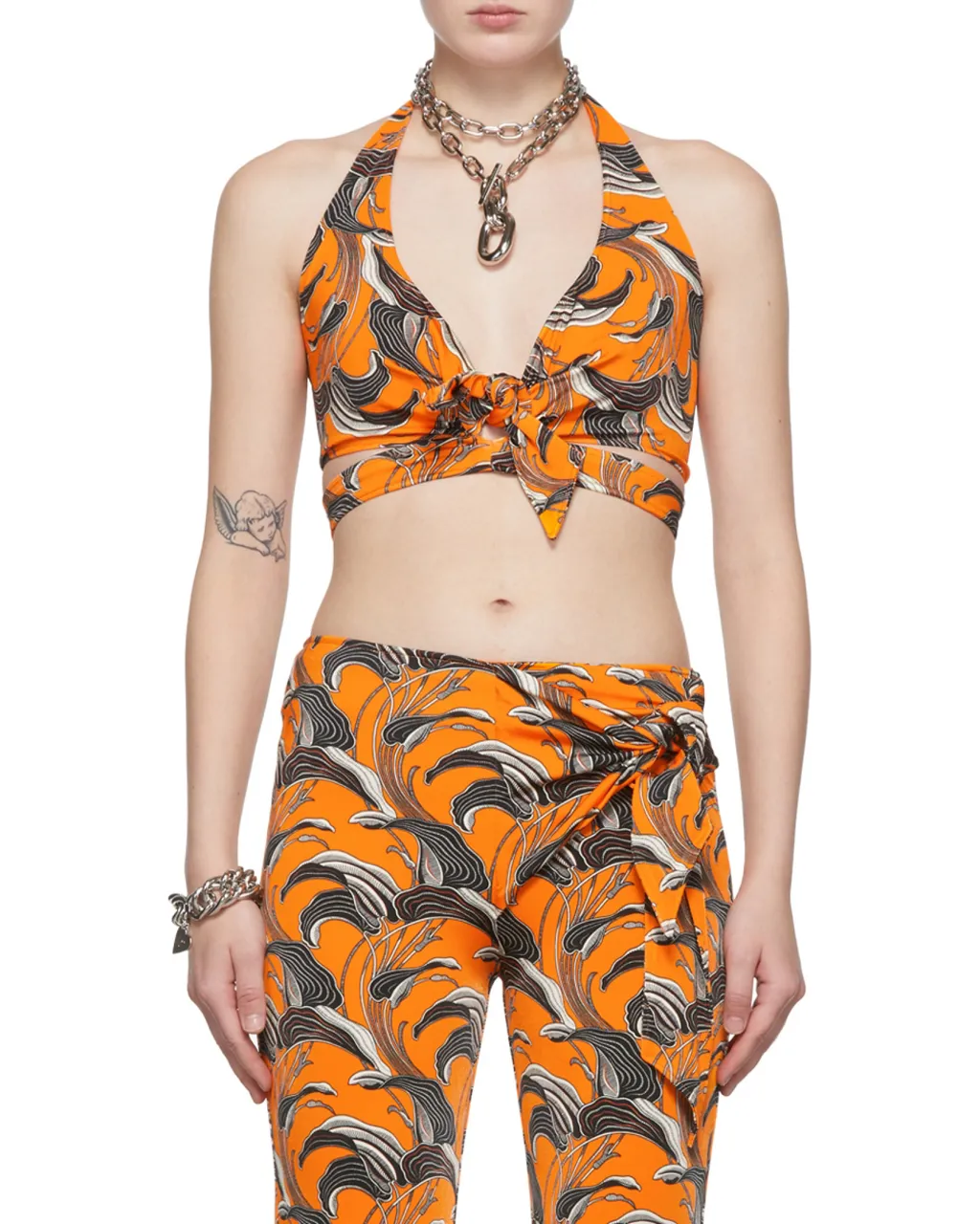 Printed Cropped Top