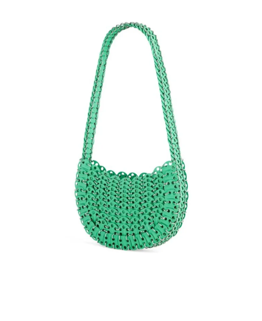 Moon 1969 Disc Detailed Shoulder Bag