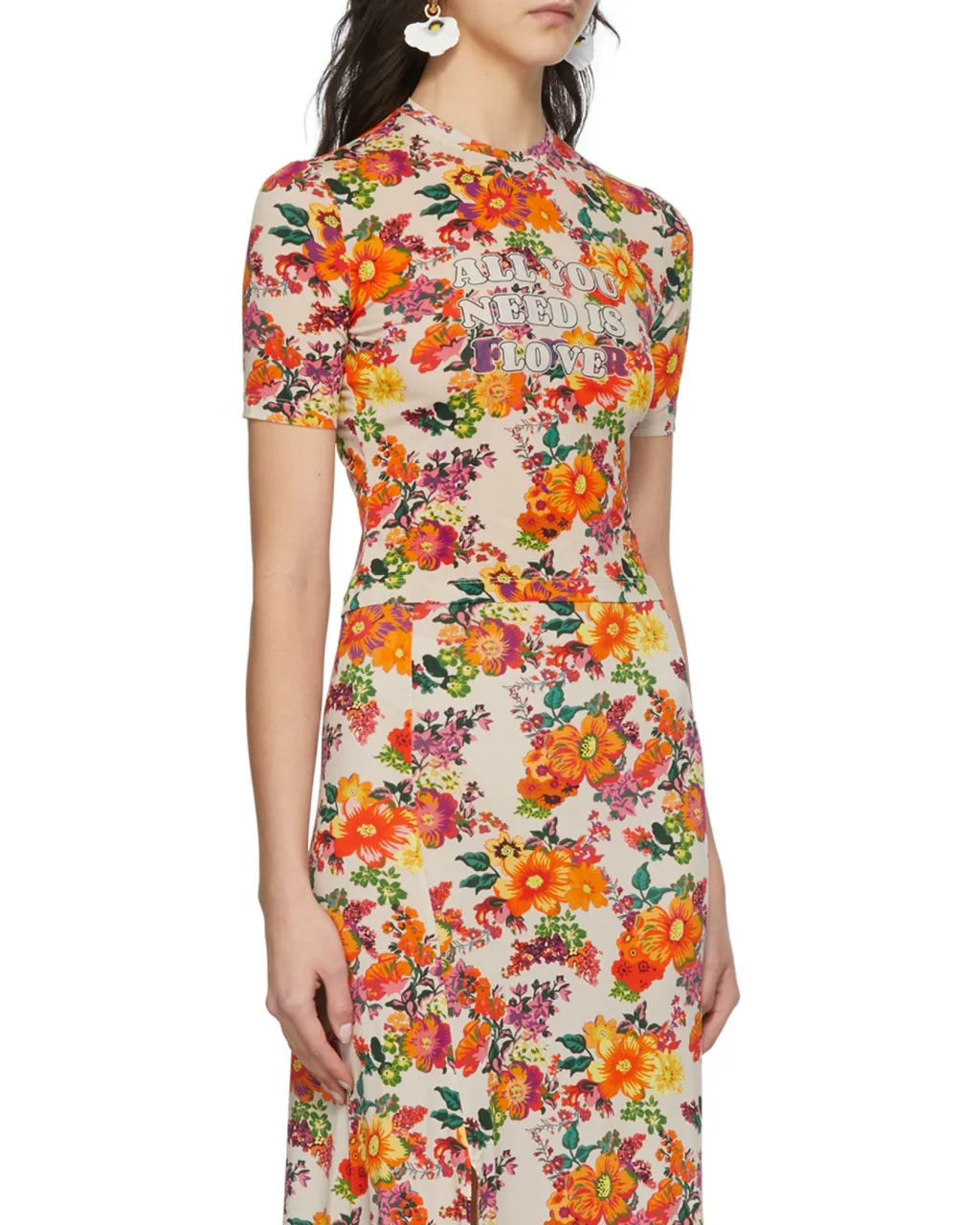 Pattern Printed Short-Sleeved T-Shirt