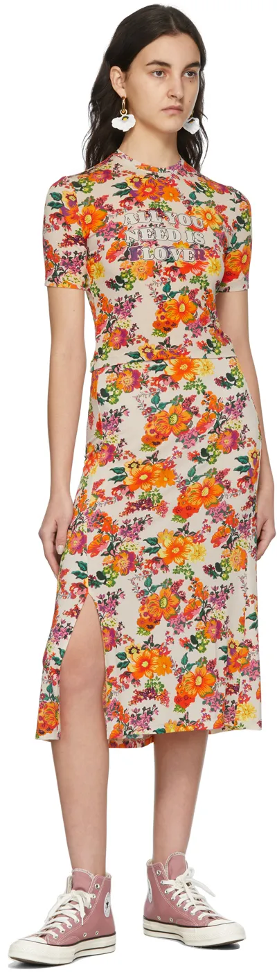 Pattern Printed Short-Sleeved T-Shirt
