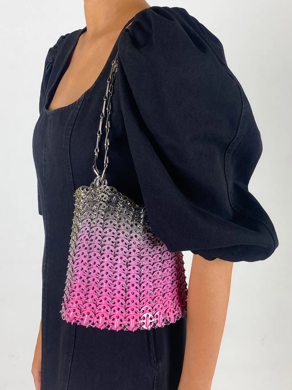 Metal Facing Shoulder Bag