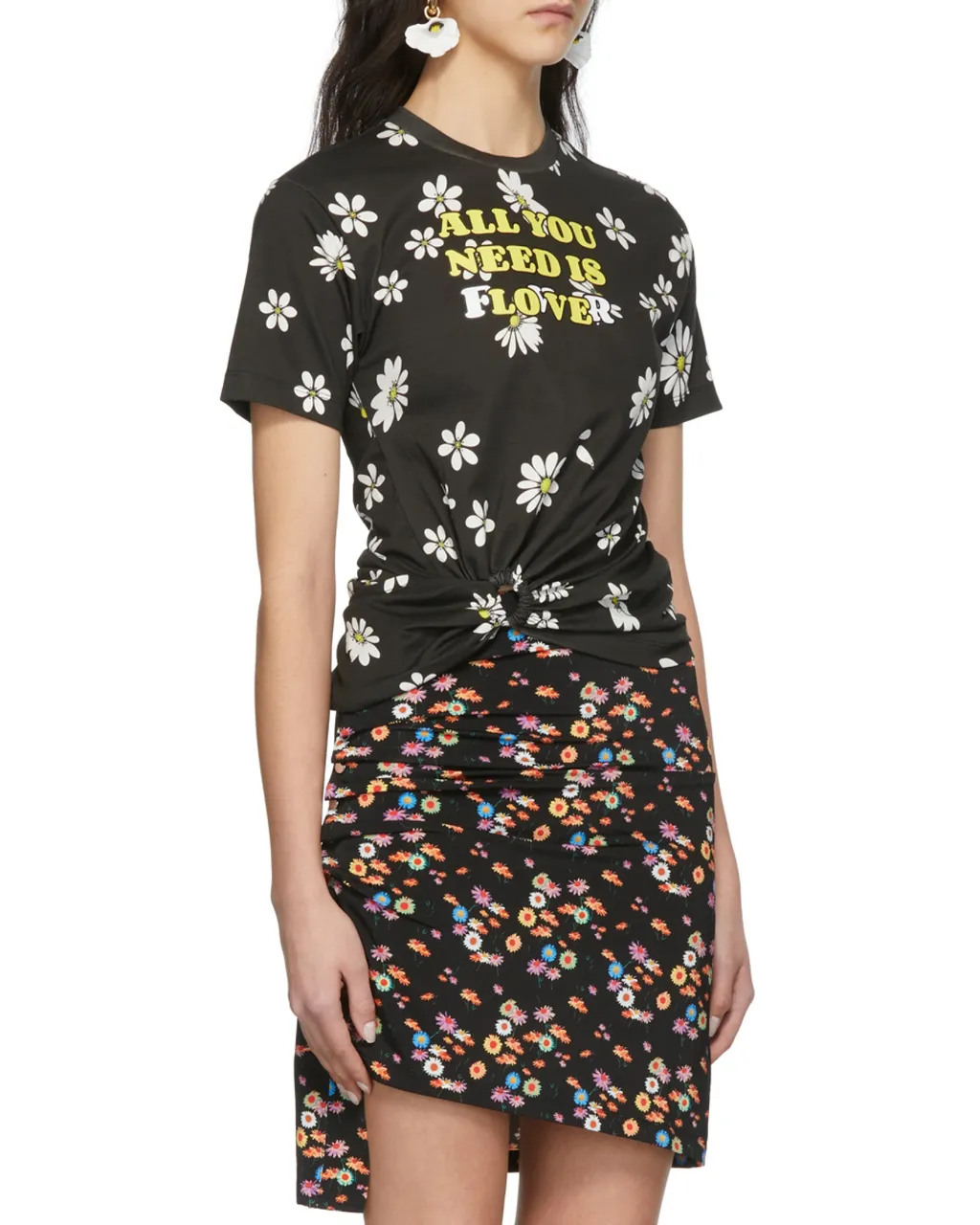 Pattern Printed Short-Sleeved T-Shirt