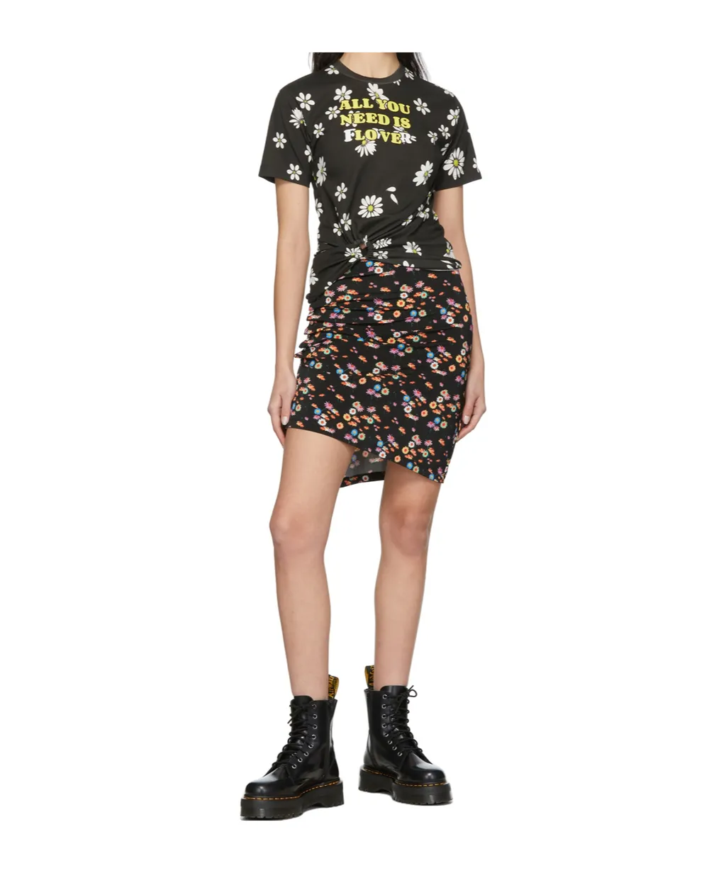 Pattern Printed Short-Sleeved T-Shirt