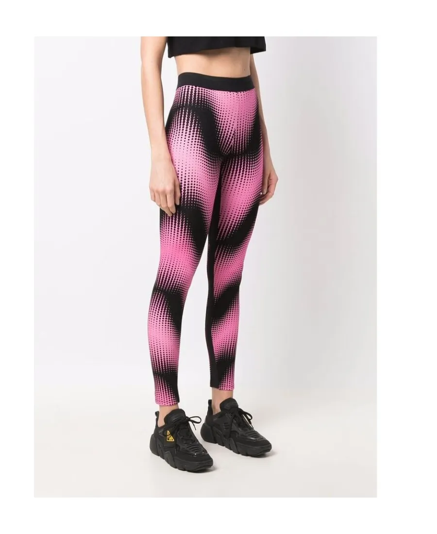 Graphic Printed Elasticated Waistband Leggings