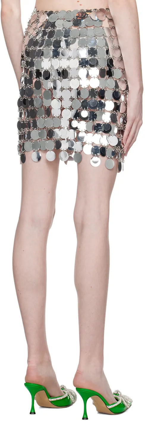 Asymmetric Circular-Disc Mini Skirt