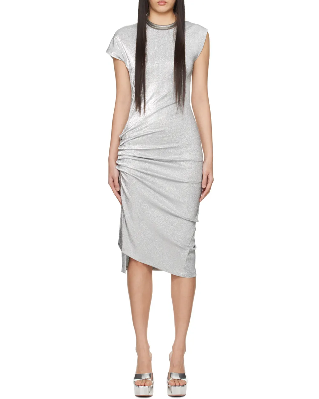 Gathered Midi Dress