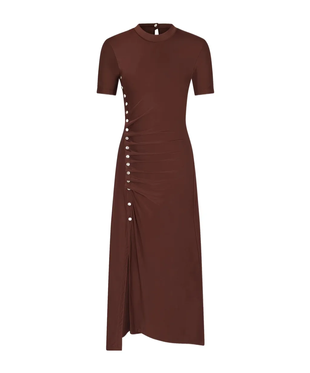 Ruched Detailed Midi Dress
