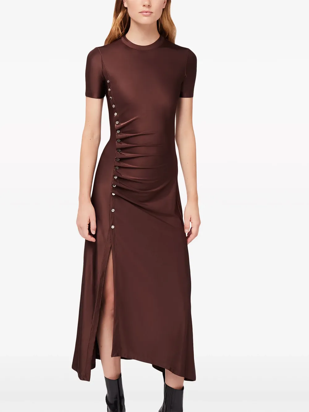 Ruched Detailed Midi Dress