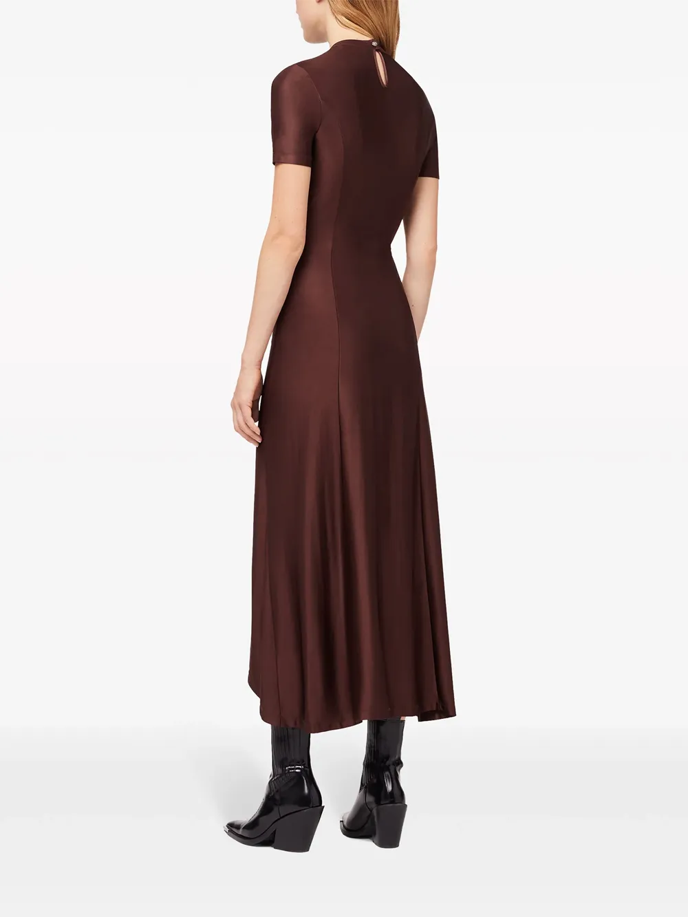 Ruched Detailed Midi Dress