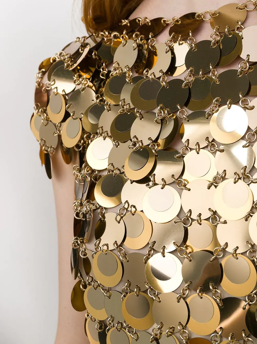 Sequin Chain-Disc Embellished Mini Dress
