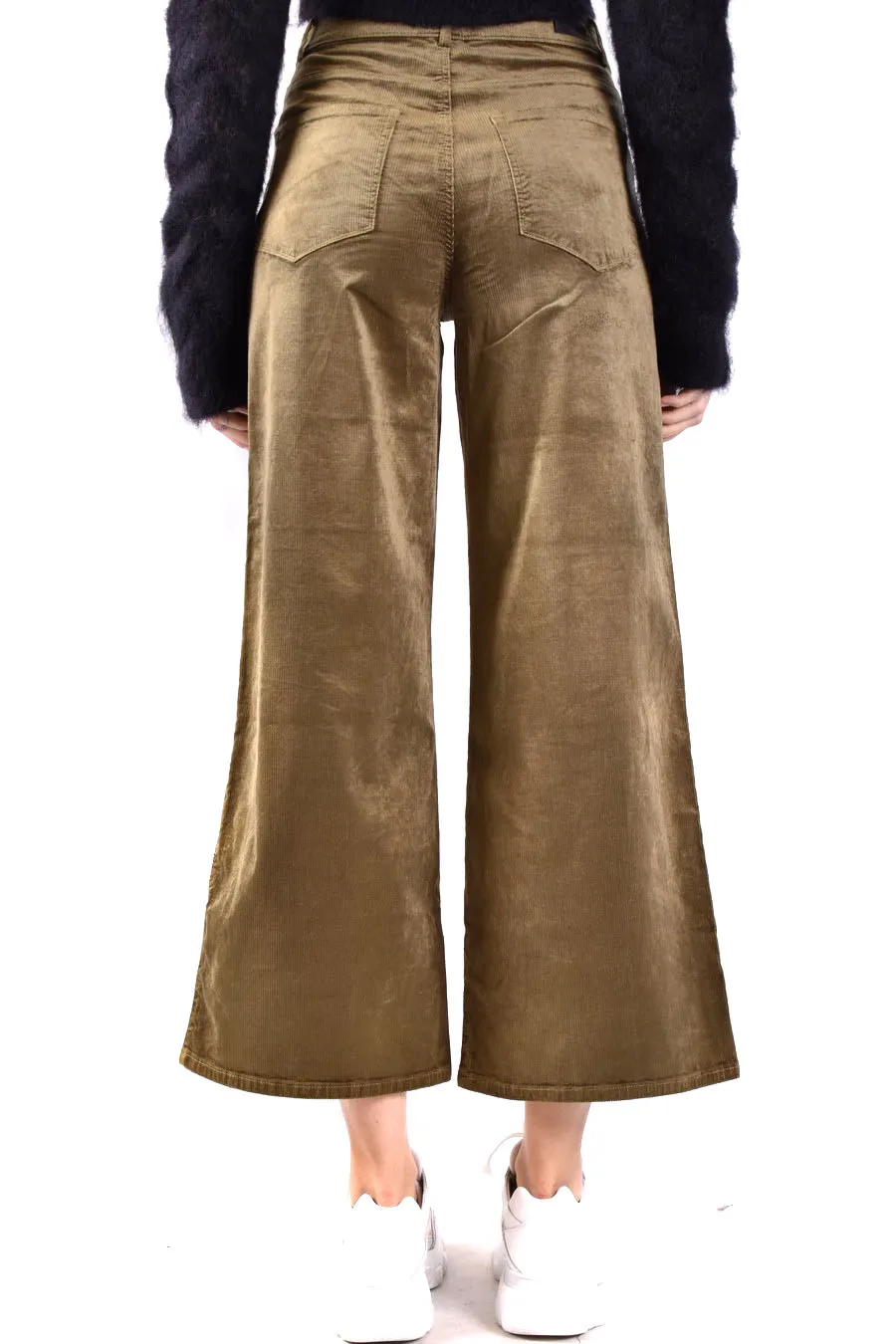 High-Waisted And Wide-Leg Denim Pants