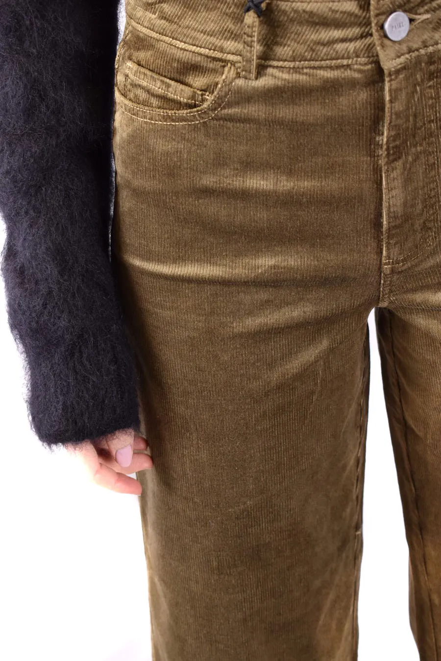 High-Waisted And Wide-Leg Denim Pants