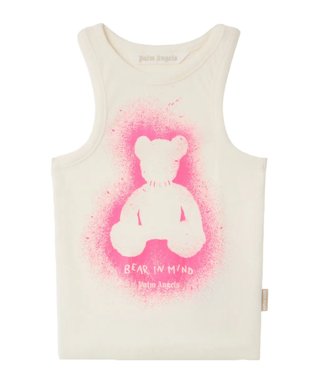 Spray Bear Ribbed Tank Top