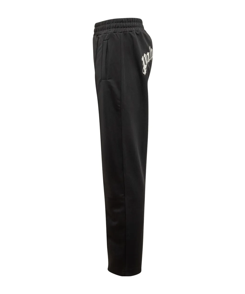 Curved Logo Elastic Waist Trousers