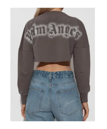 Long-Sleeved Cropped Top