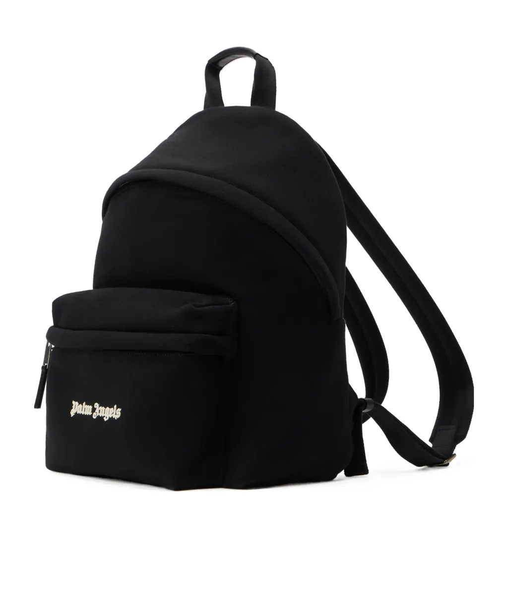 Logo Printed Zipped Backpack