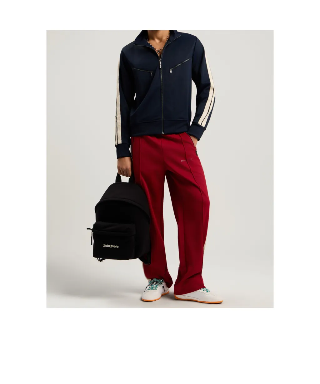 Logo Printed Zipped Backpack
