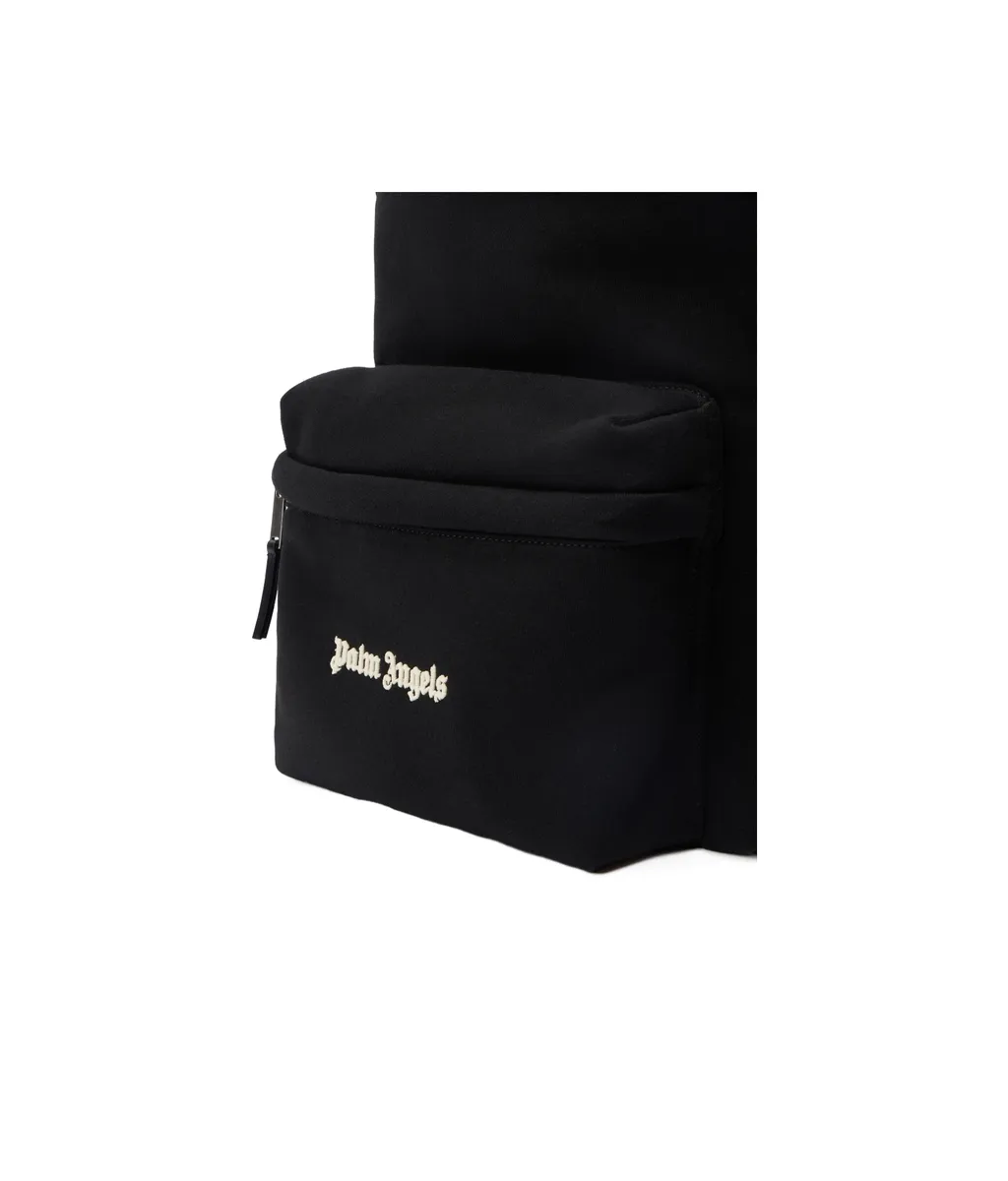 Logo Printed Zipped Backpack