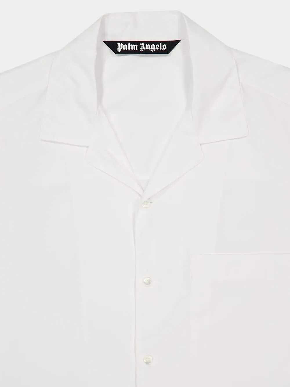 Curved Logo Printed Crewneck Shirt