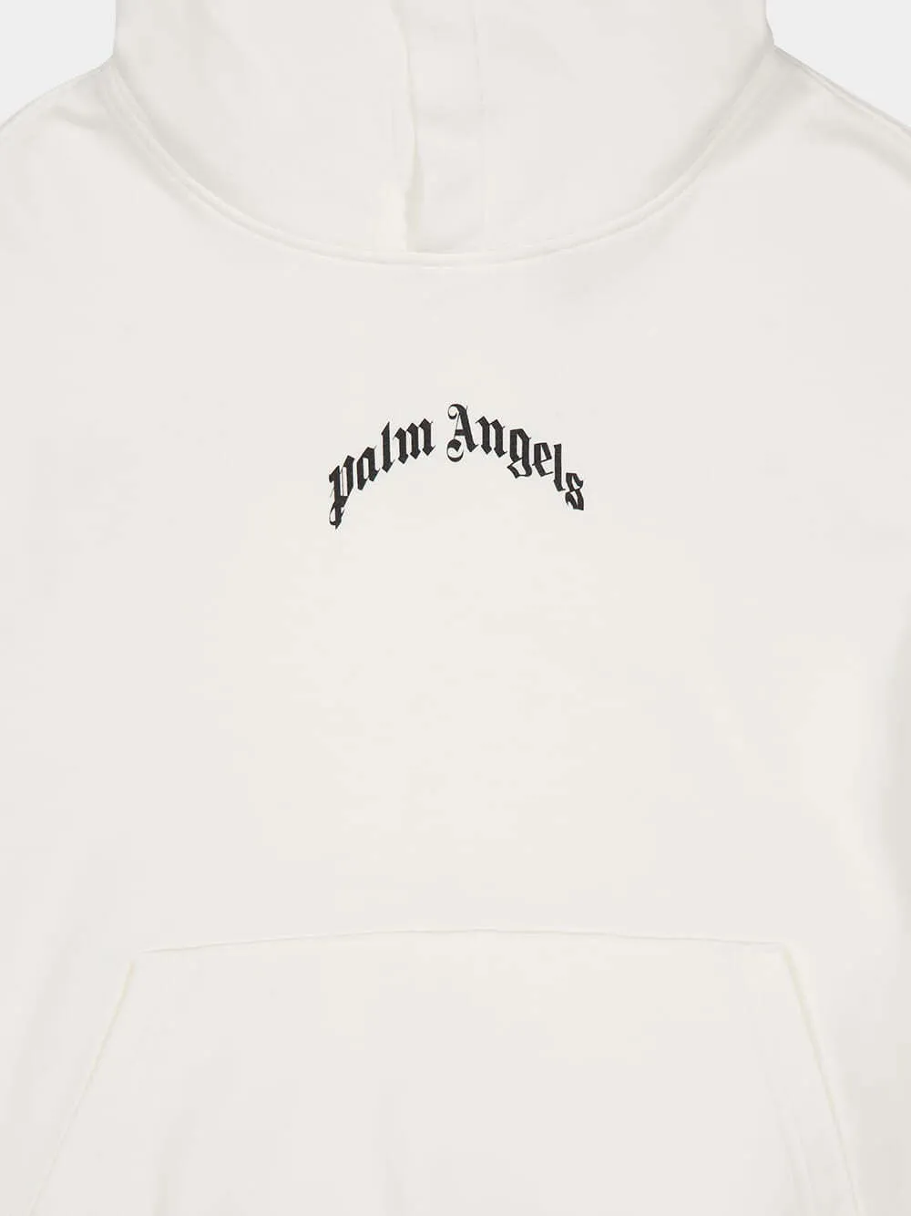 Back Curved Logo Loose Hoodie