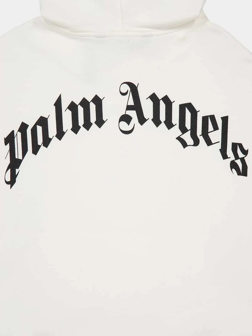 Back Curved Logo Loose Hoodie