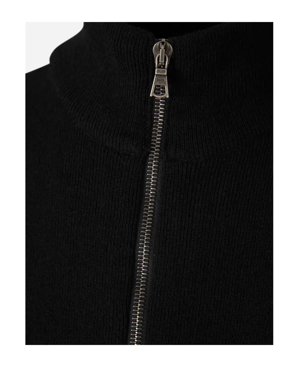 Logo Embroidered Zipped Sweatshirt