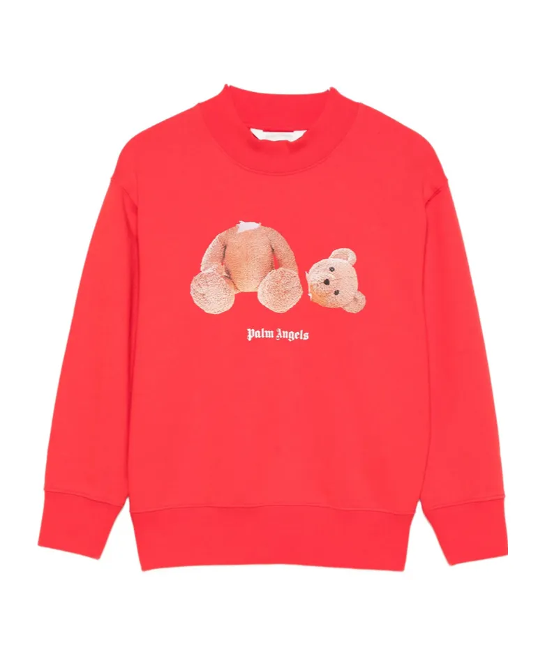 Bear Crewneck Drop-Shoulder Sweatshirt