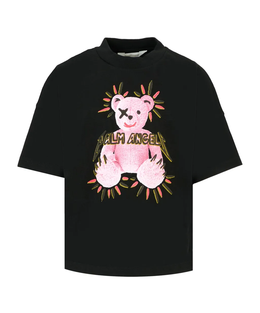 Teddy-Print Crewneck T-Shirt