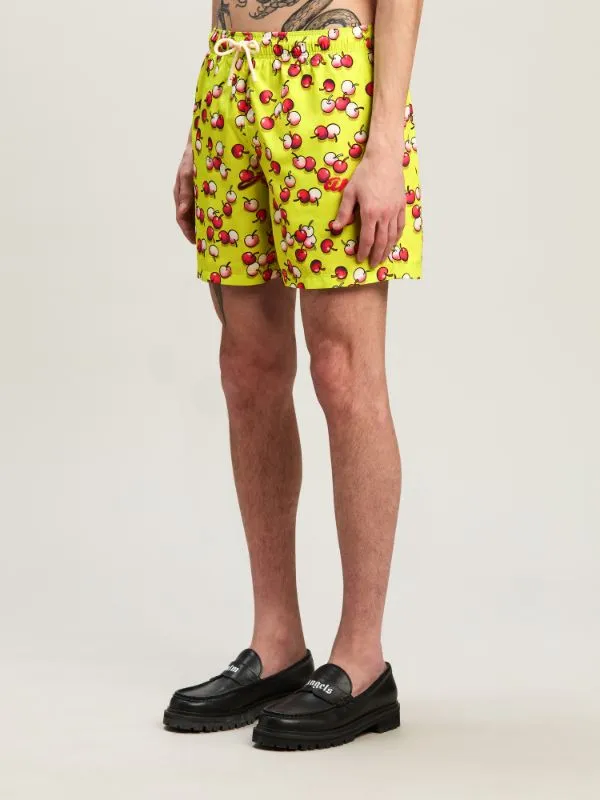 Cherries Printed Drawstring Swimshorts