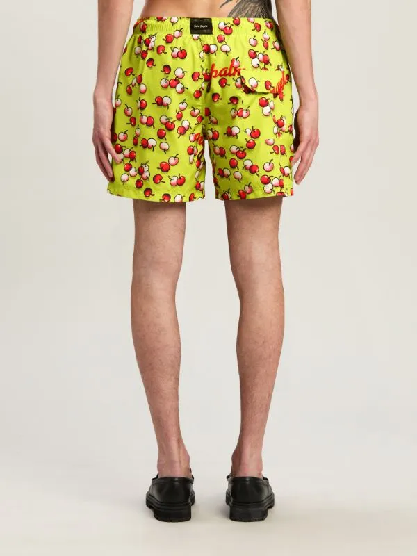 Cherries Printed Drawstring Swimshorts