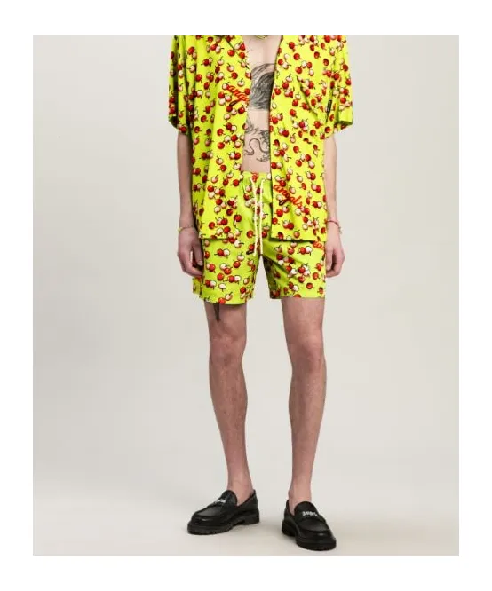Cherries Printed Drawstring Swimshorts