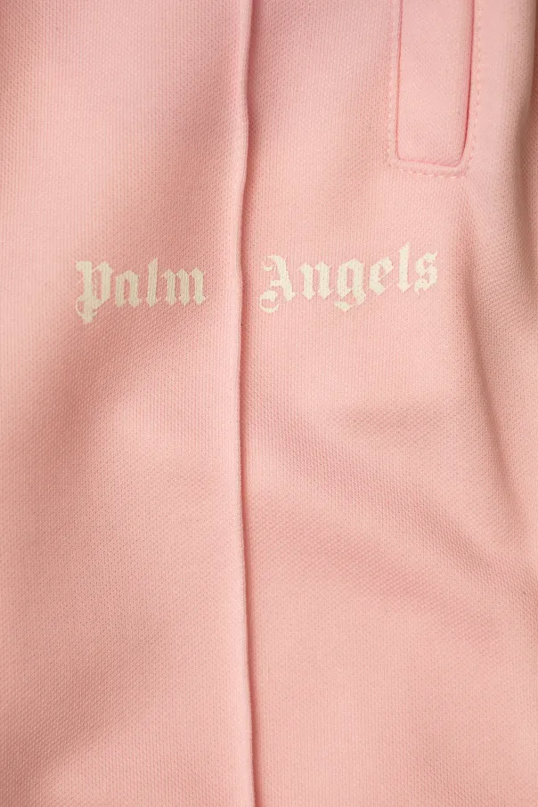 Logo Printed Wide-Leg Track Pants