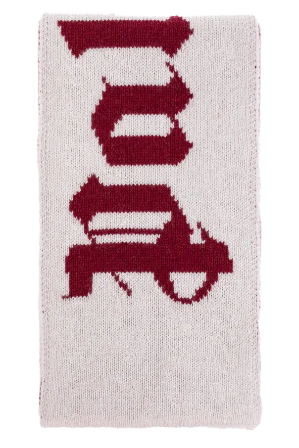Logo-Intarsia Scarf