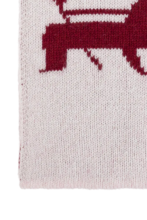 Logo-Intarsia Scarf