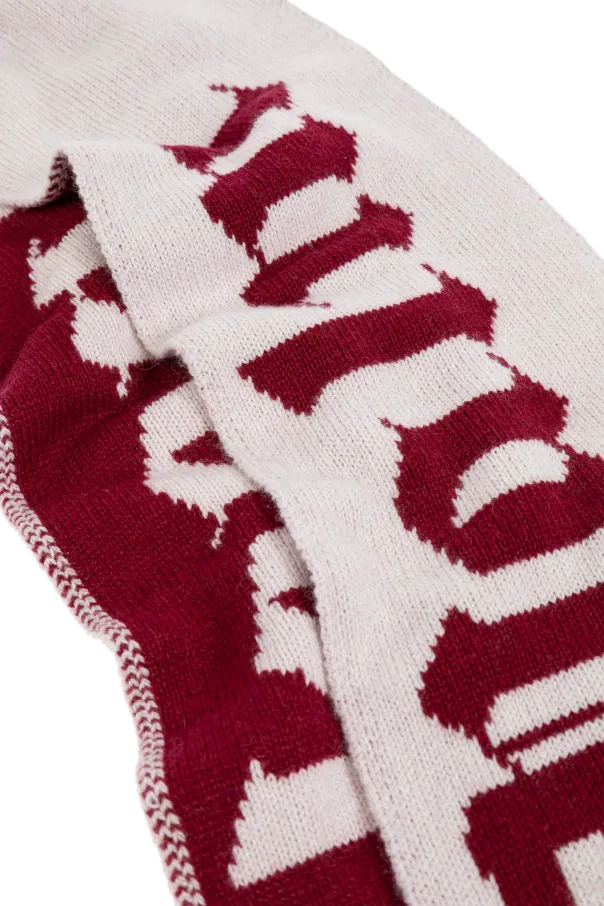 Logo-Intarsia Scarf