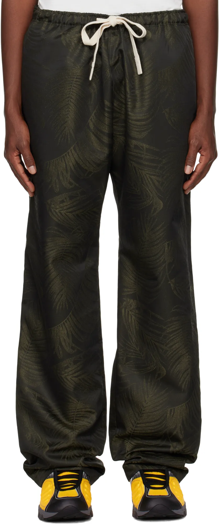 Palms Jacquard Drawstring Track Pants