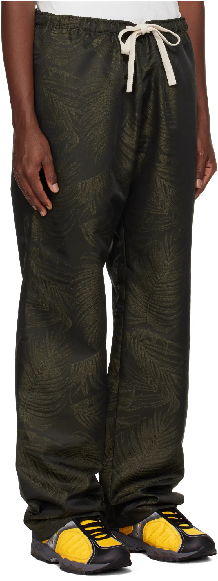Palms Jacquard Drawstring Track Pants