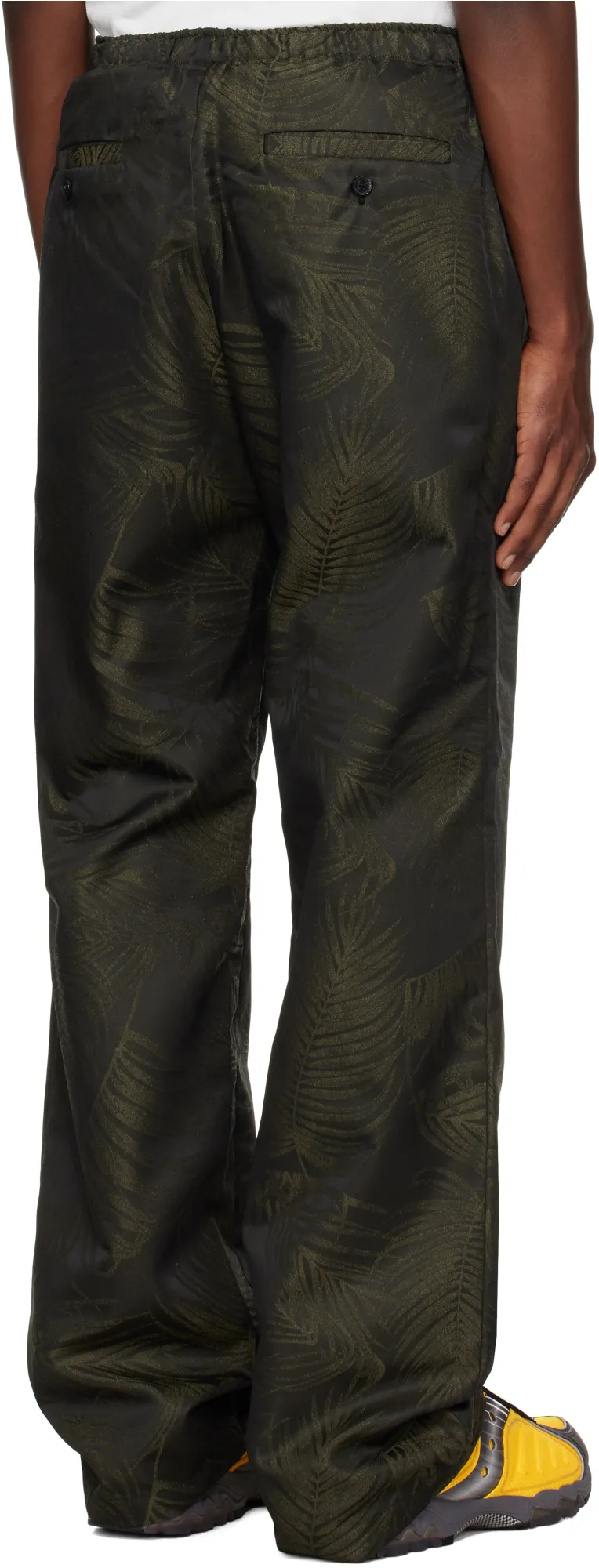 Palms Jacquard Drawstring Track Pants