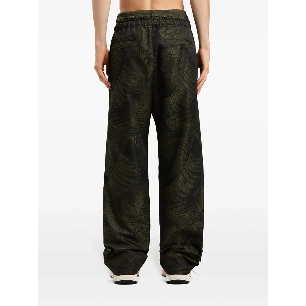 Palms Jacquard Drawstring Track Pants