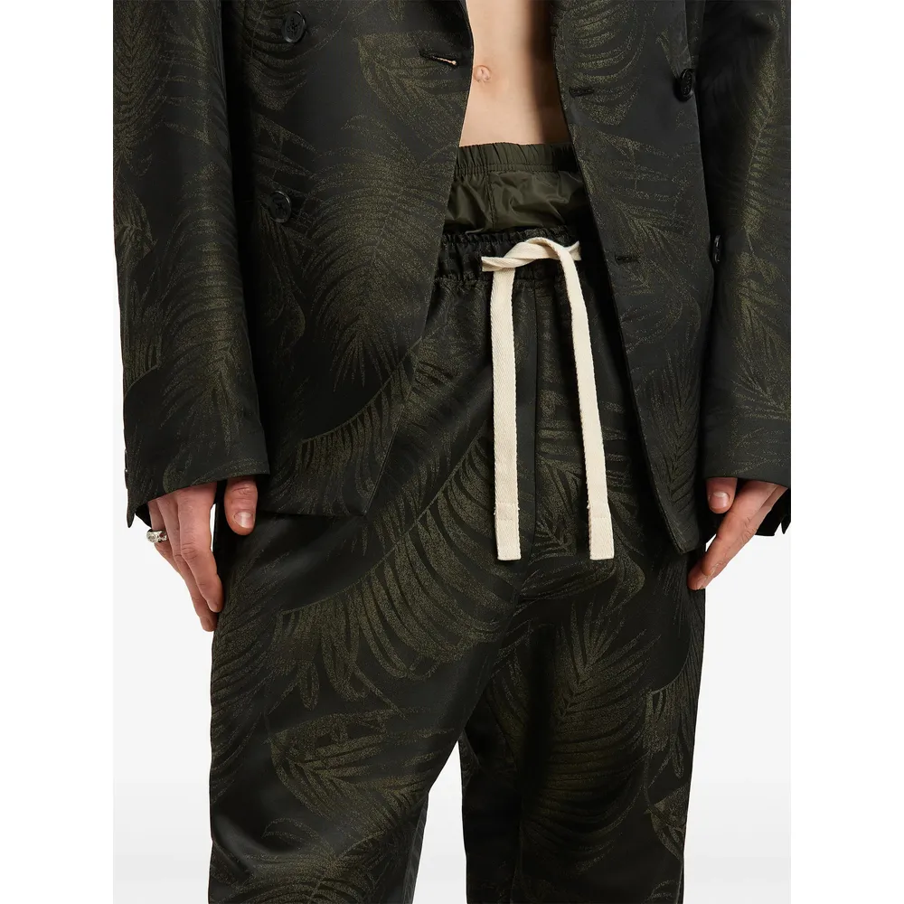 Palms Jacquard Drawstring Track Pants