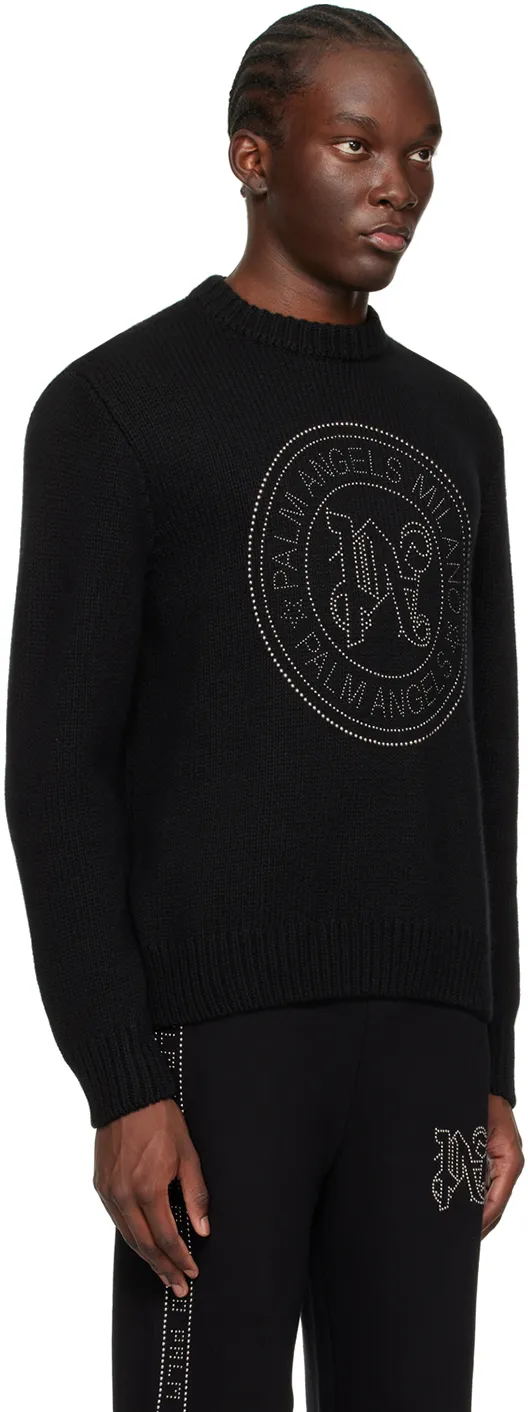 Monogram Embellished Knitted Jumper