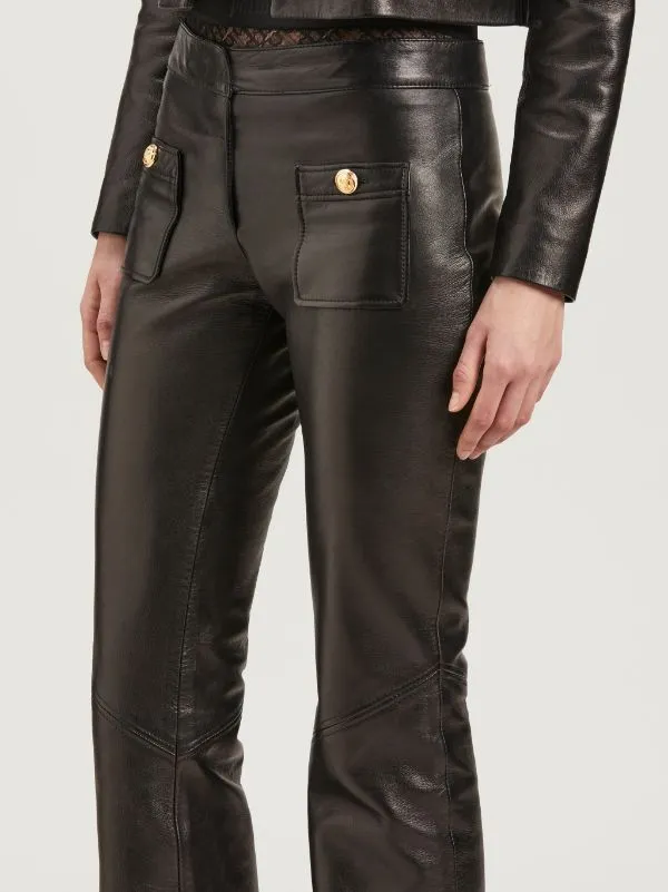 Panelled Flared Trousers