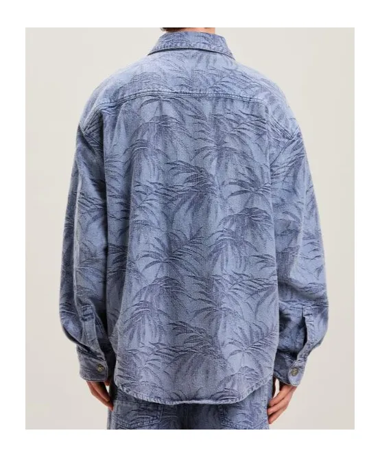 Palm Jacquared Denim Shirt