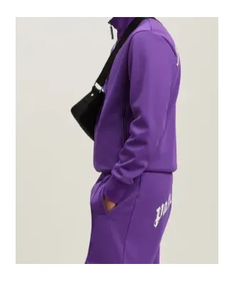 Curved Logo Printed Track Jacket