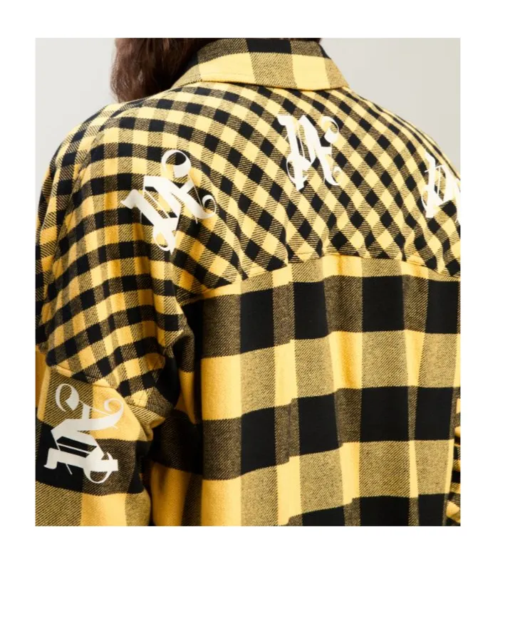 Paneled Checked Shirt Jacket