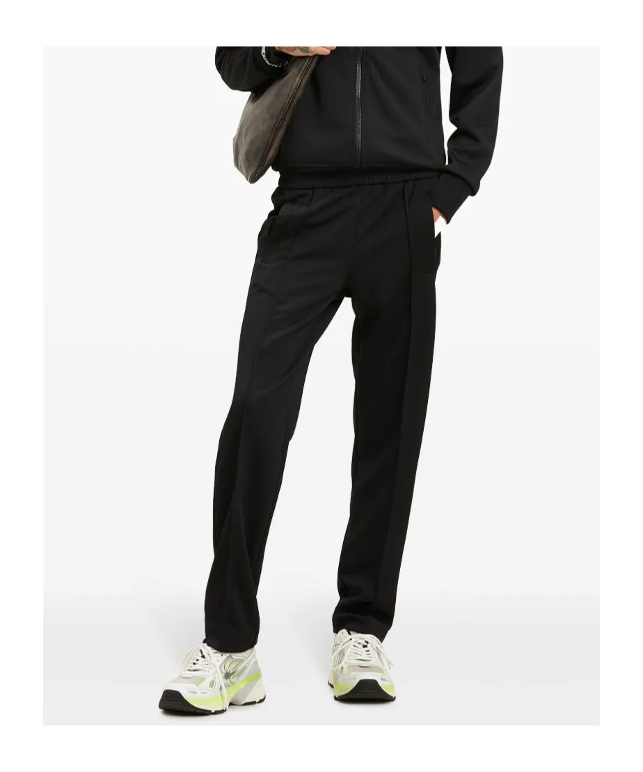 Curved Logo Printed Track Pants