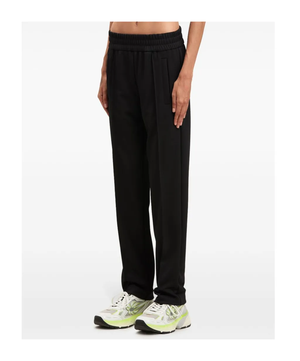 Curved Logo Printed Track Pants